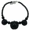 Kreepsville Jack O Lantern Pumpkin Necklace Black 1 Kreepsville Jack O Lantern Pumpkin Necklace Black