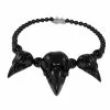 Kreepsville Jewelry Crow Skull Collection Necklace Black 2 Kreepsville Jewelry Crow Skull Collection Necklace Black
