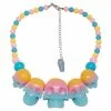 Kreepsville Skull Collection Necklace Rainbow