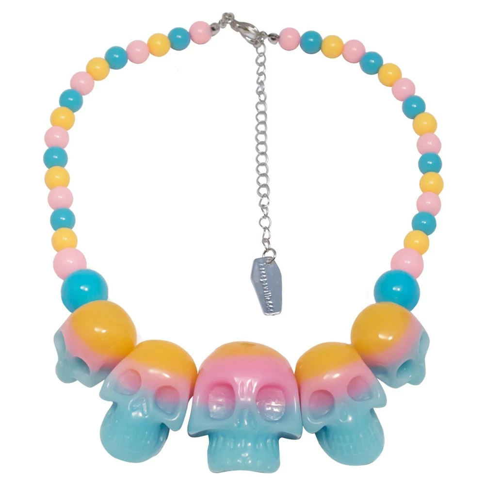 Kreepsville Skull Collection Necklace Rainbow 3 Kreepsville Skull Collection Necklace Rainbow