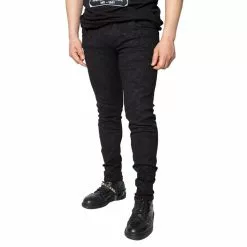 Kreepsville Death Repeat Black Skinny Jeans Women's