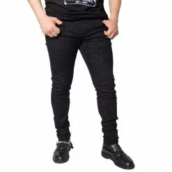 Kreepsville Death Repeat Black Skinny Jeans Women's