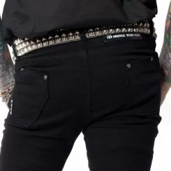 Kreepsville Women's Skeleton Skinny Jeans Black Bone