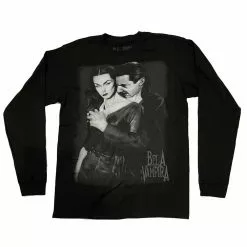 Bela Lugosi Vampira Bela Lugosi Loves Vampira Plan Bite Longsleeve