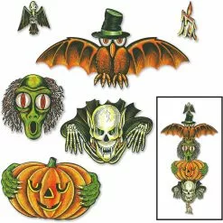 Monster-A-GoGo Vintage Halloween Totem Pole Cutouts