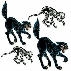 Vintage Halloween Jointed Cats Monster-A-GoGo