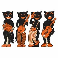 Monster-A-GoGo Vintage Halloween Scat Cat Band Cutouts