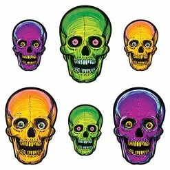 Monster-A-GoGo Vintage Halloween Nite-Glo Skull