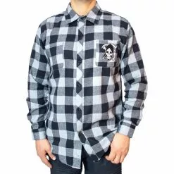 Kreepsville Reapers Revenge Grey Flannel Shirt Men's