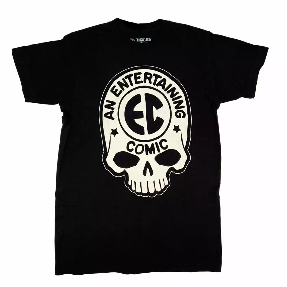 EC Comics Skull Logo White Tshirt Men's 3 EC Comics Skull Logo White Tshirt Men's