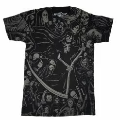 Kreepsville Grim Reaper Grey Jumbo T-shirt Men's