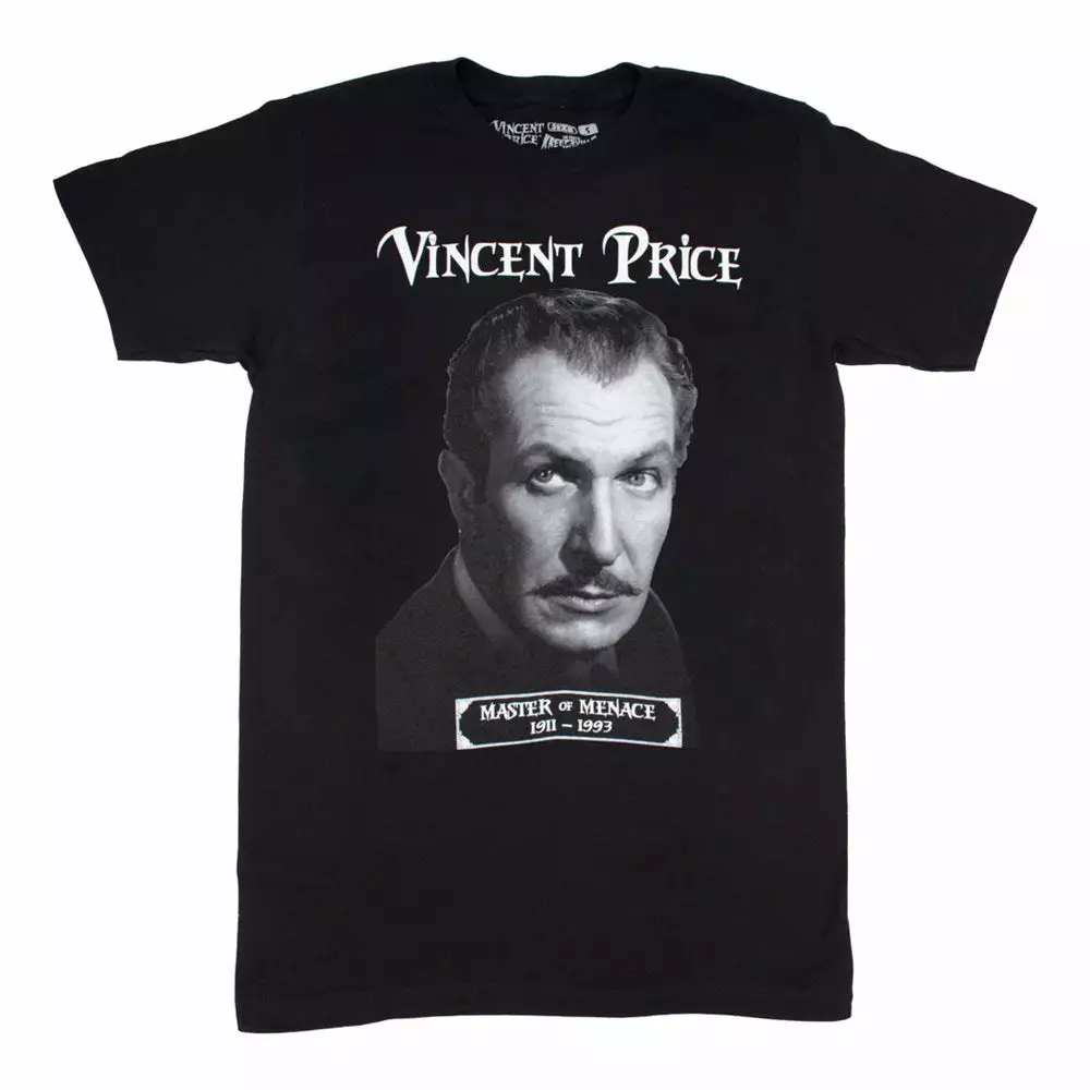 Men's Vincent Price In Memoriam Tshirt 3 Men's Vincent Price In Memoriam Tshirt