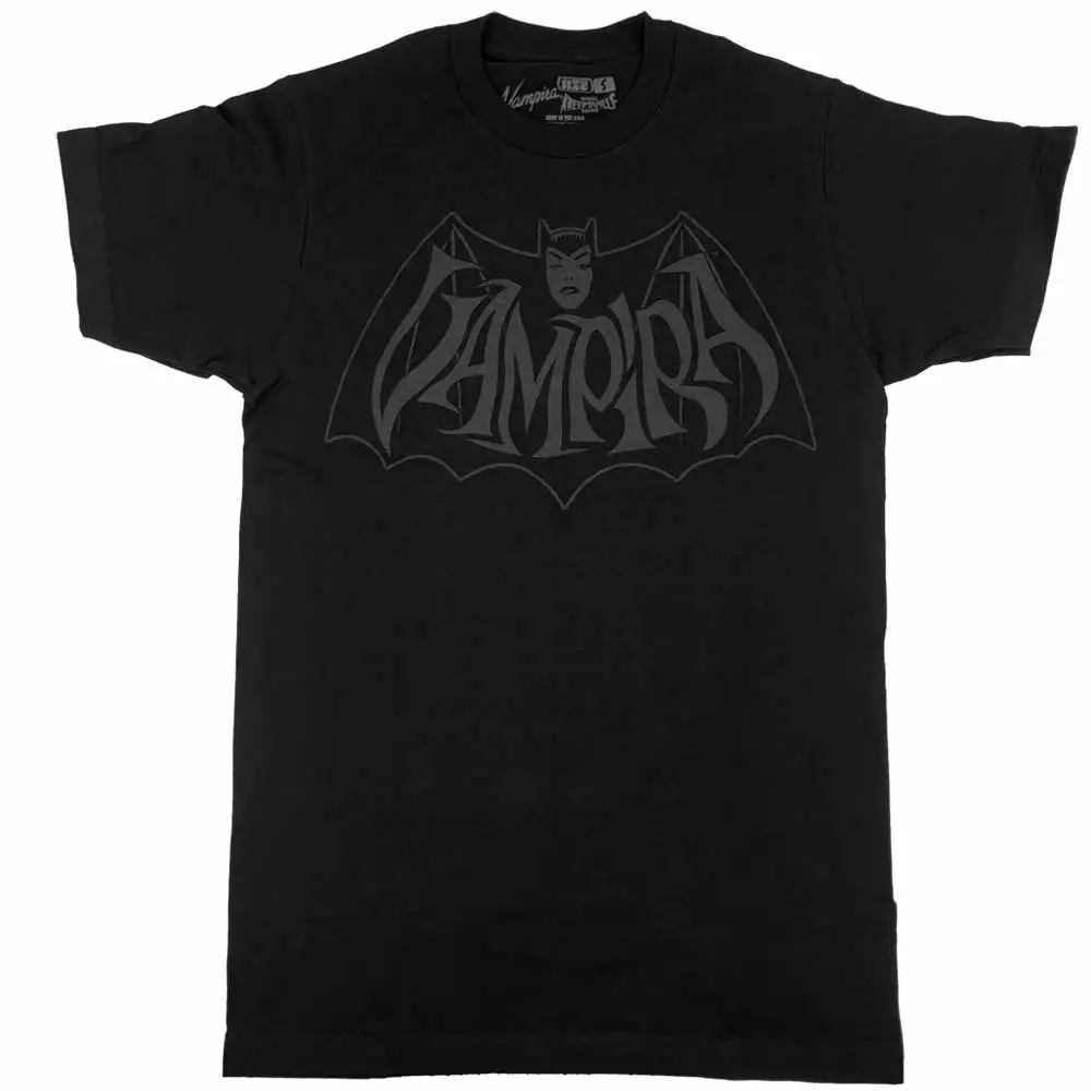 Vampira Retro Bat Dark Tshirt 3 Vampira Retro Bat Dark Tshirt