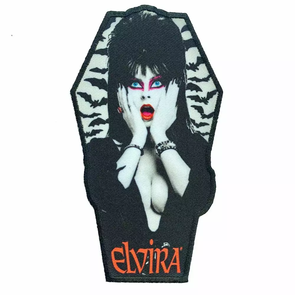 Accessories Elvira Bat Coffin Patch 3 Accessories Elvira Bat Coffin Patch