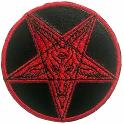 Kreepsville Satanic Circle Shiny Red Patch