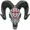 Kreepsville Voodoo Goat Skull Patch Accessories