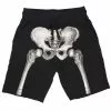 Kreepsville Skeleton Bone Mens White Shorts Men's