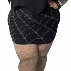 Kreepsville Spiderweb Mini Skirt Grey Women's 7 Kreepsville Spiderweb Mini Skirt Grey Women's