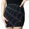 Kreepsville Spiderweb Mini Skirt Grey Women's