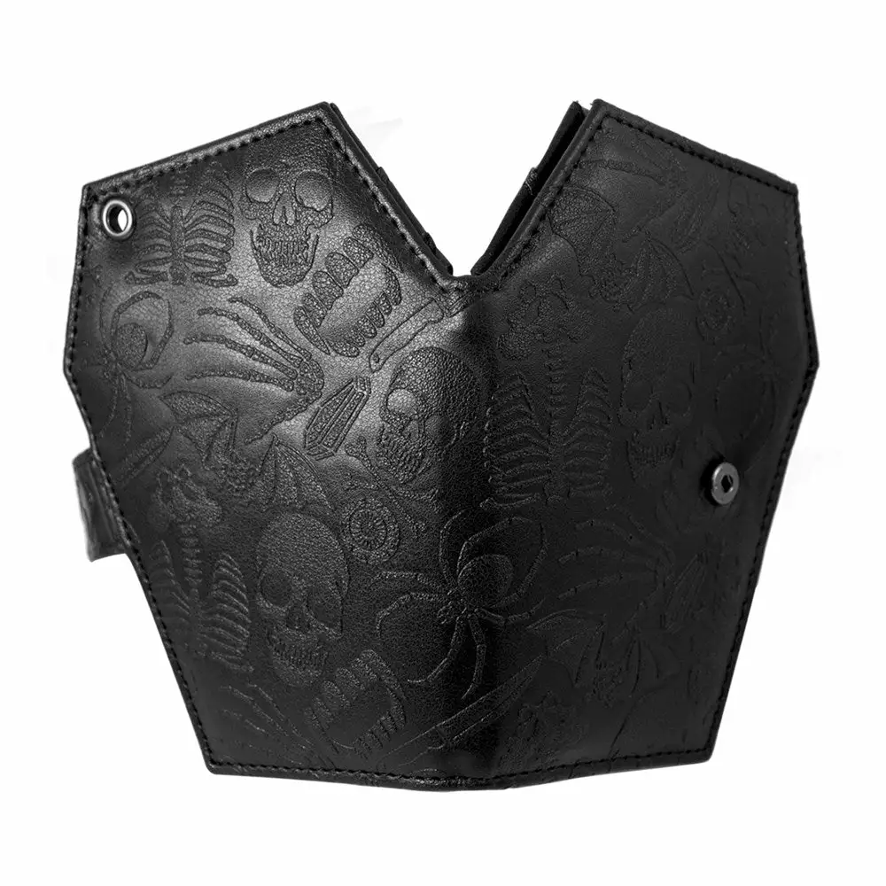 Kreepsville Embossed Skull Coffin Wallet Accessories 4 Kreepsville Embossed Skull Coffin Wallet Accessories